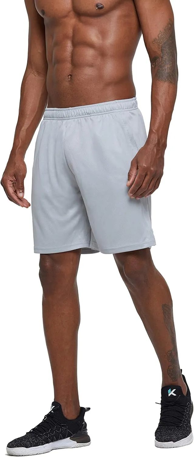G Gradual Men's Workout Running Shorts Quick Dry Lightweight Gym Shorts with Zip Pockets