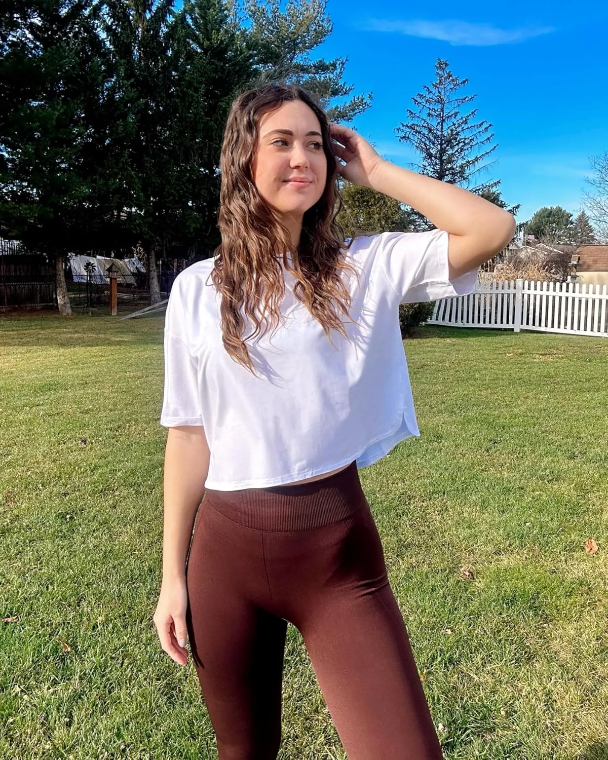 G4Free Short Sleeve Crop Workout Tops for Women Loose Fit Cotton Basic T-Shirts