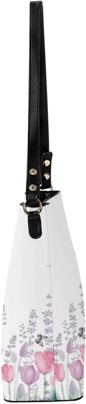GIFTPUZZ Bucket Bags Crossbody Bucket Bags with Magnetic Snap Women's Leather Designer Handbags Tote Purses