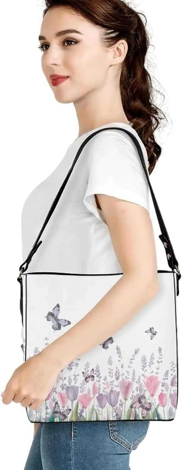 GIFTPUZZ Bucket Bags Crossbody Bucket Bags with Magnetic Snap Women's Leather Designer Handbags Tote Purses