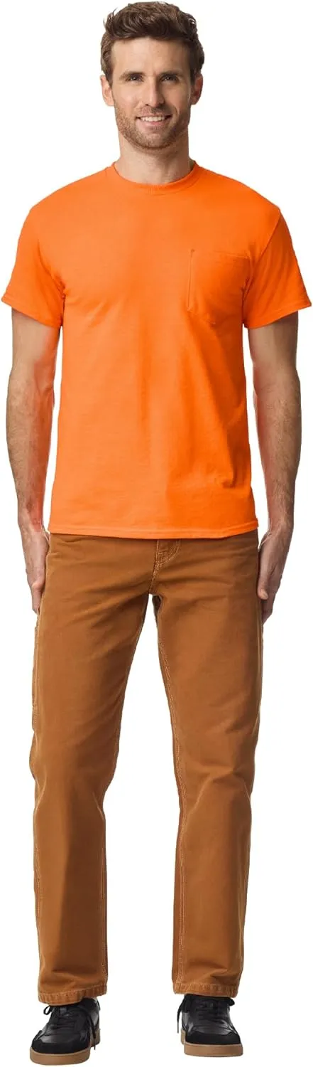Gildan Adult DryBlend Workwear T-Shirts with Pocket, 2-Pack