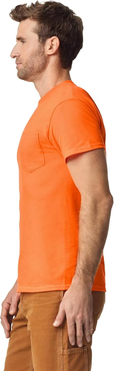 Gildan Adult DryBlend Workwear T-Shirts with Pocket, 2-Pack