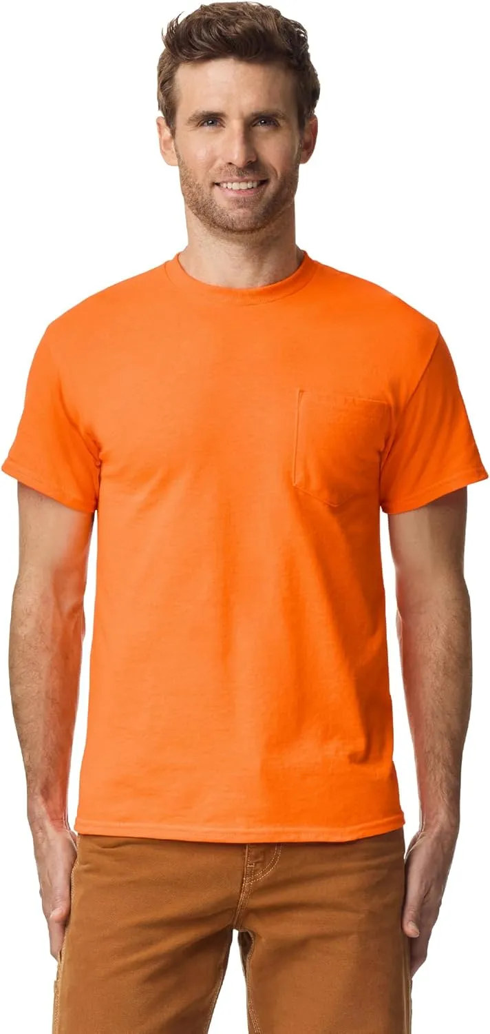 Gildan Adult DryBlend Workwear T-Shirts with Pocket, 2-Pack
