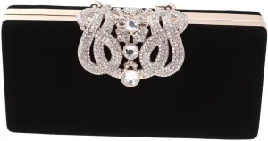 Glamorous Rhinestone Crown Bag Large Capacity Clutch for Wedding Cocktail Events Lady's Handbag