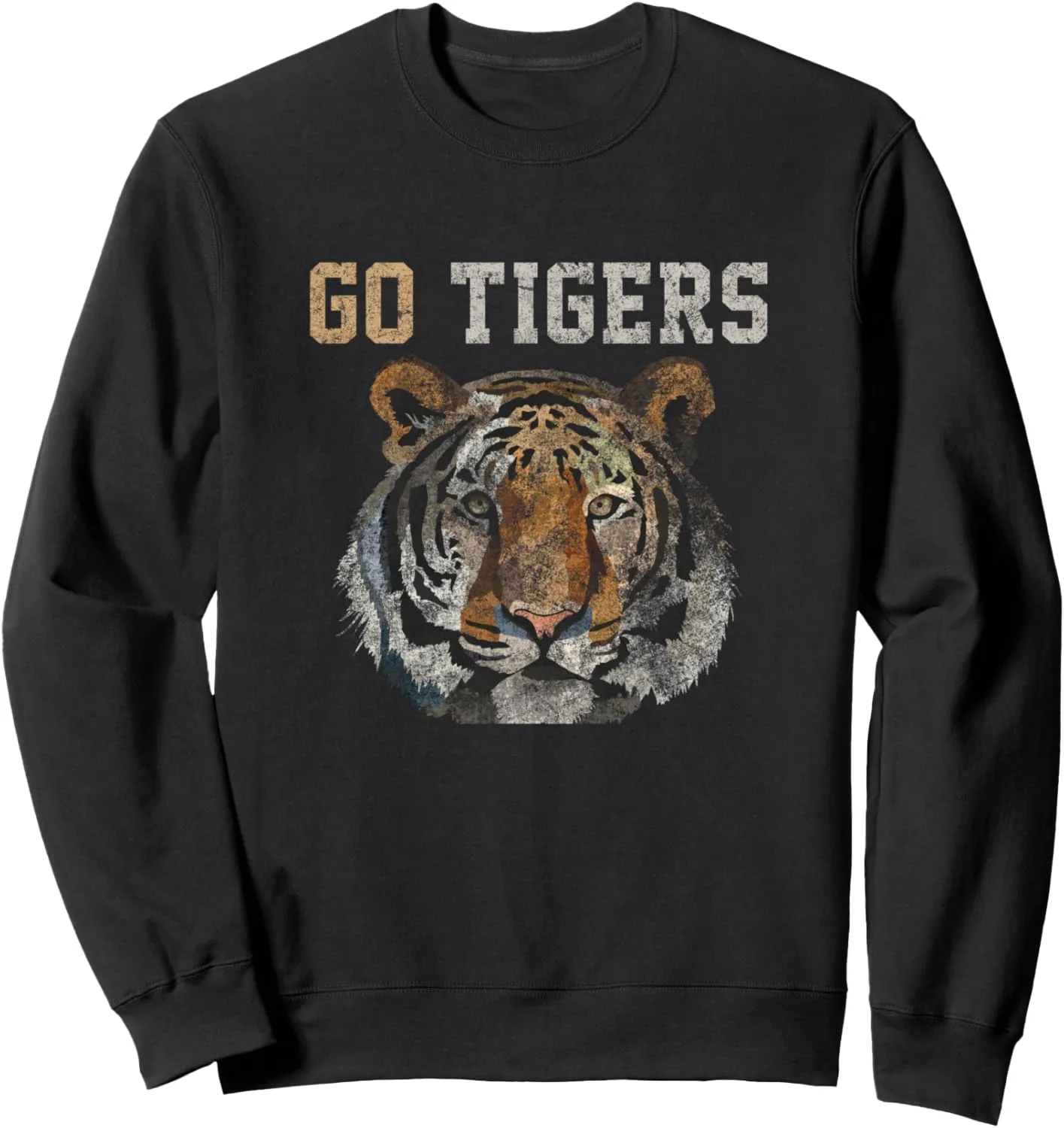Go Tigers distressed casual-chic graphic for women Sweatshirt