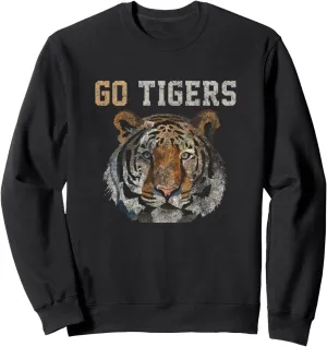 Go Tigers distressed casual-chic graphic for women Sweatshirt