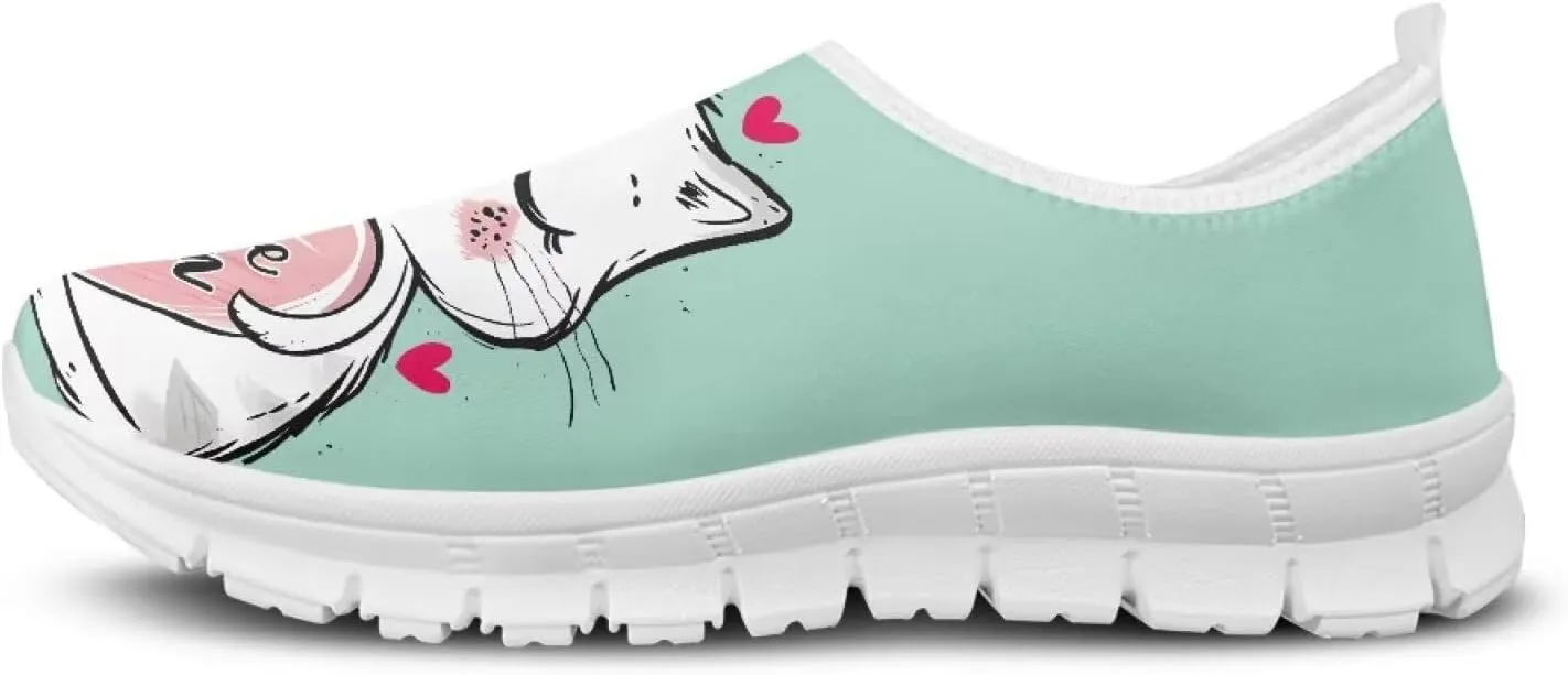 GOSTONG Women's Slip On Loafers Low Top Soft Casual Travel Walking Shoes from Daughter Son for Mom Grandma White Size 5.5-11.5