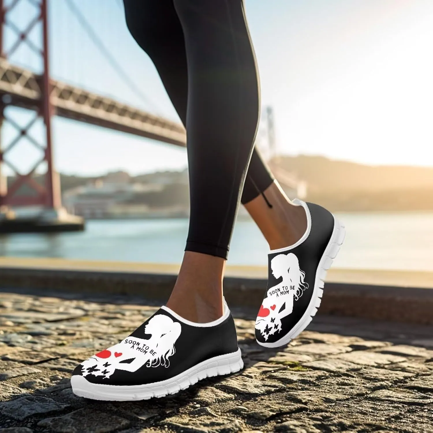 GOSTONG Women's Slip On Loafers Low Top Soft Casual Travel Walking Shoes from Daughter Son for Mom Grandma White Size 5.5-11.5