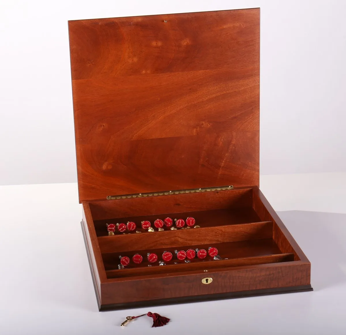 Gothic Chess Set with Cabinet Storage Board