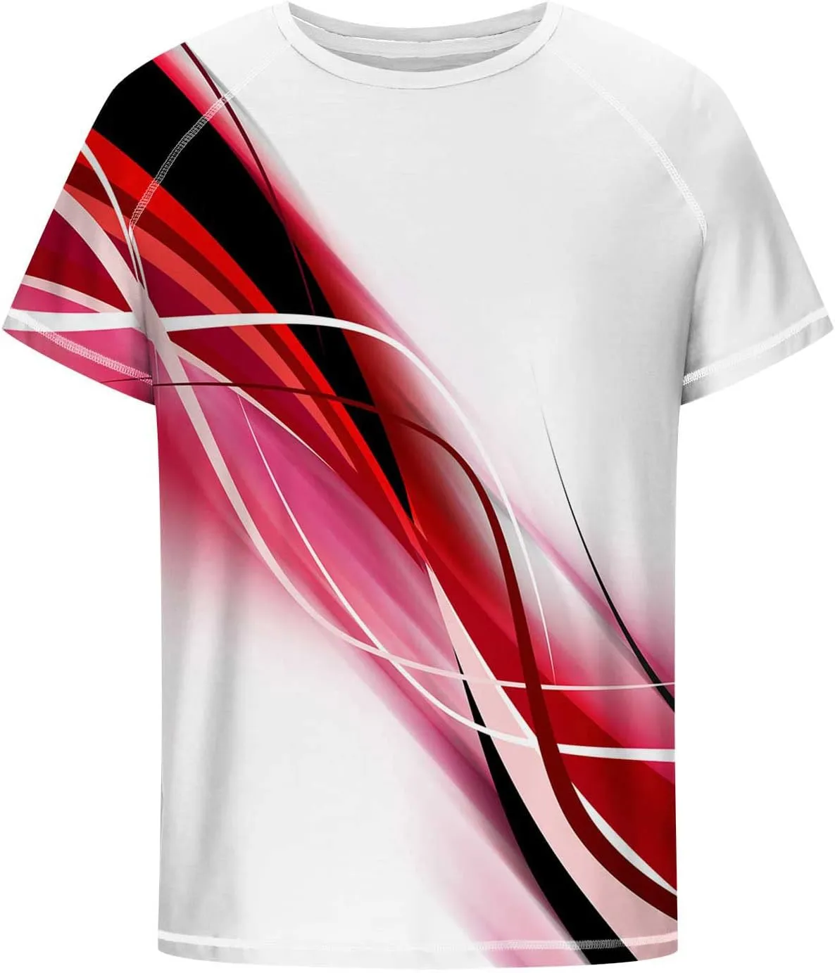 Graphic Tee Shirts for Men 2025 Fashion Short Sleeve Contrast Color Casual Shirt Loose Crewneck Beach Summer Tops