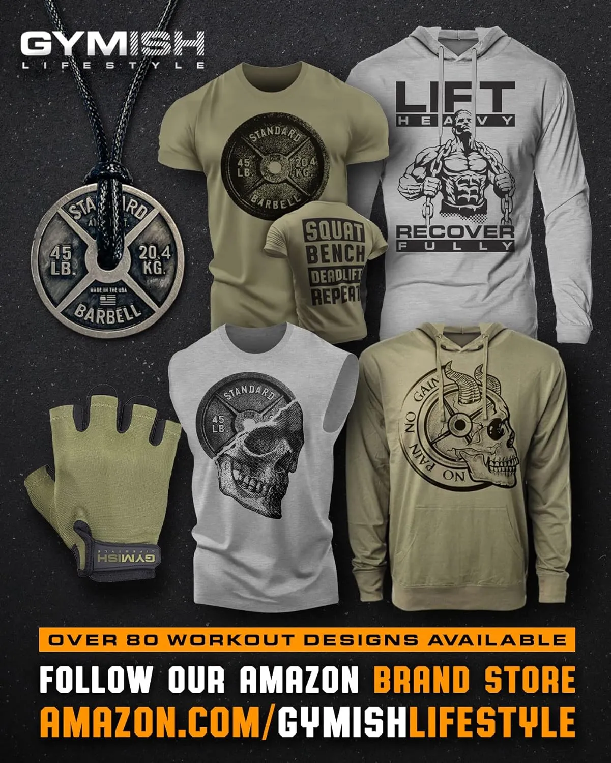 Gymish Lifestyle 2 More Workout Shirts for Men, Motivational T-Shirt for Gym