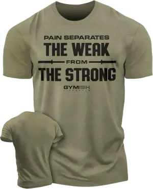 Gymish Lifestyle Weak to Strong Mens Bodybuilding T-Shirts Graphic Tees Short Sleeve Workout Shirt