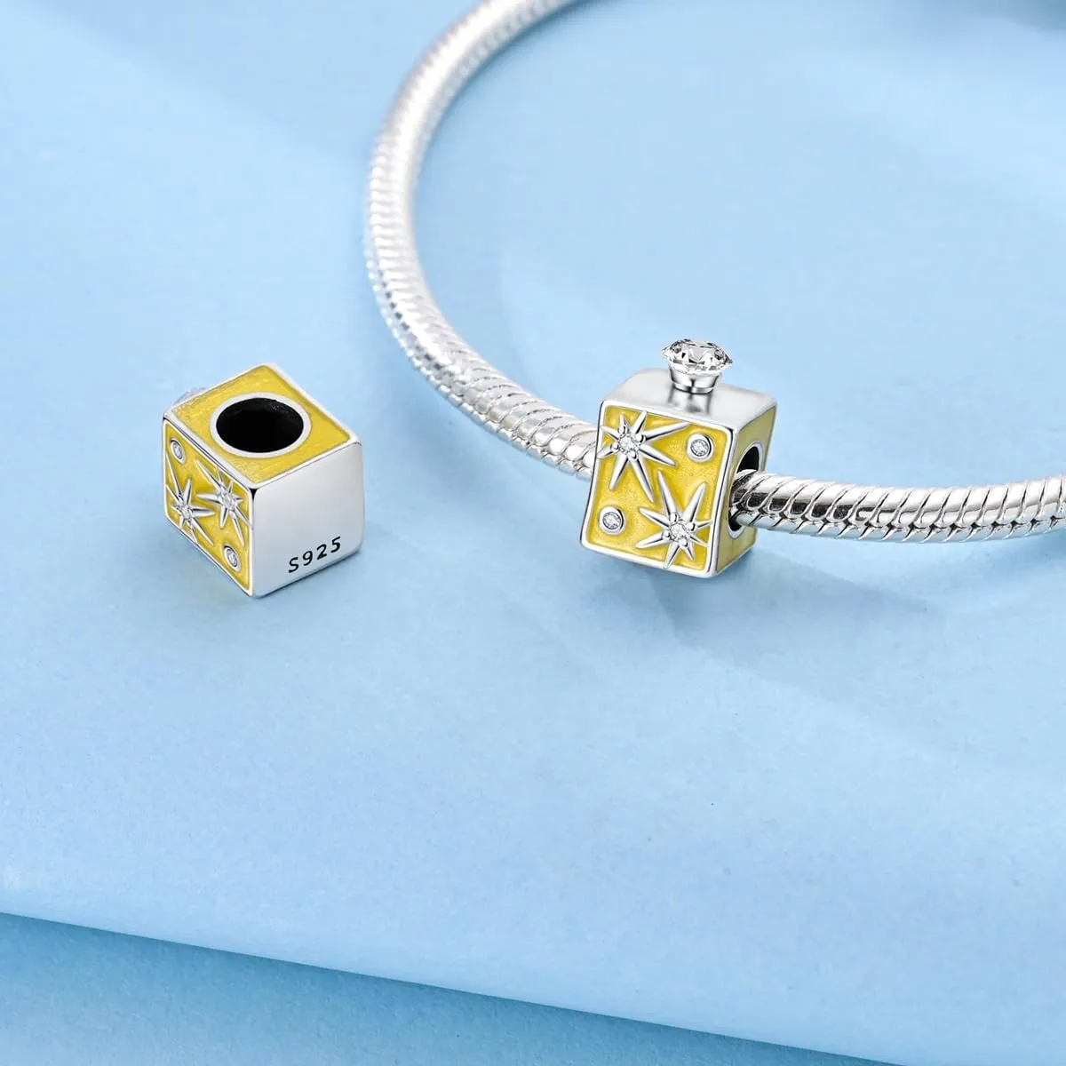 Hapour 925 Sterling Silver Charm Pendant Dangle Beads for Bracelet Necklace Tree Love Forever Moon Cloud Ladybug Avocado House CZ Charms DIY Jewelry Gift for Women Her