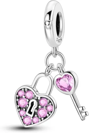Hapour 925 Sterling Silver Charm Pendant Dangle Beads for Bracelet Necklace Tree Love Forever Moon Cloud Ladybug Avocado House CZ Charms DIY Jewelry Gift for Women Her