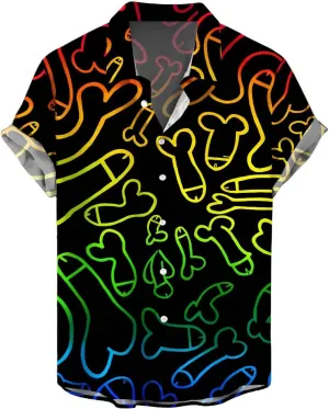 Hawaiian Shirt for Men Pink Button T Shirt Casual Polo Lightweight Camo Shirt Black Dress Shirts for Men Big and Tall