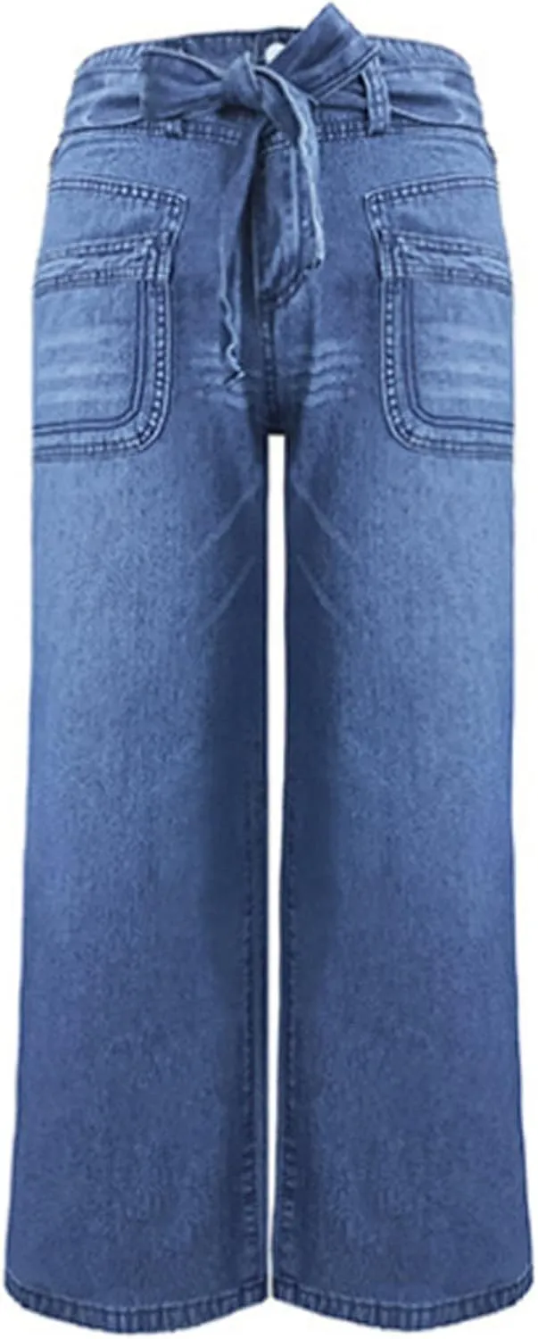 High Waisted Jeans for Women Distressed Bell Bottom Stretch Pants Plus Size Bell Bottoms Y2k 2024 Fashion Denim Pants