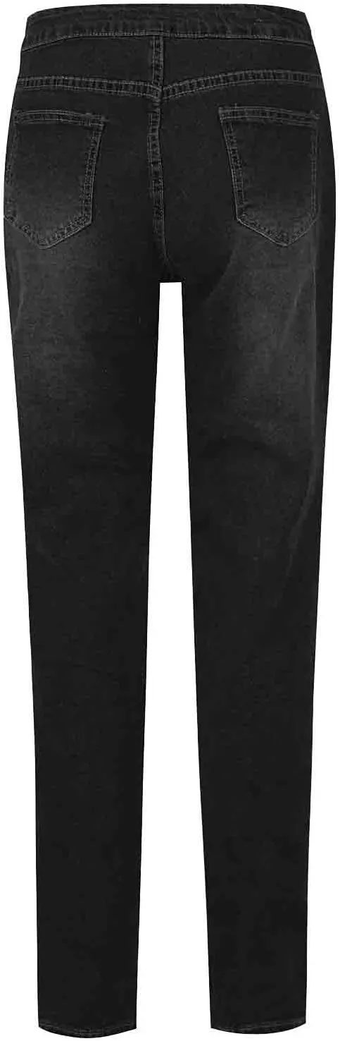 High Waisted Stretch Skinny Jeans Pant for Women High Rise Slimming Tapered Jeggings Denim Trousers Tall Work Pants