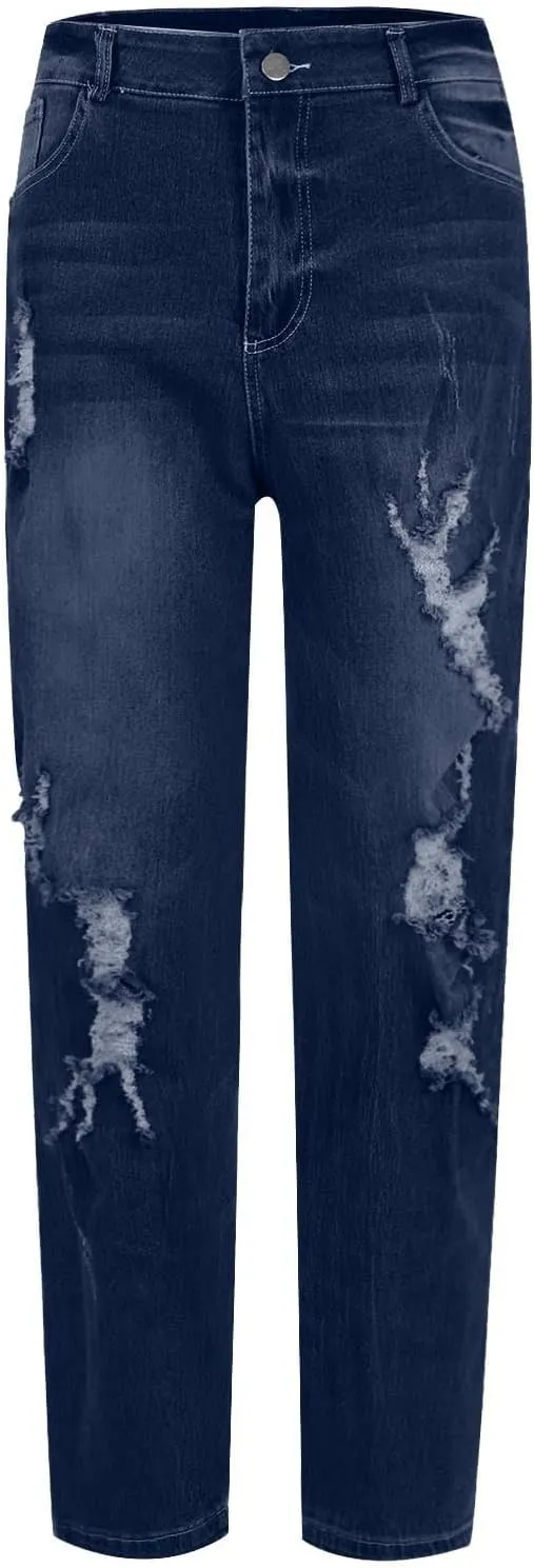 High Waisted Stretch Skinny Jeans Pant for Women High Rise Slimming Tapered Jeggings Denim Trousers Tall Work Pants