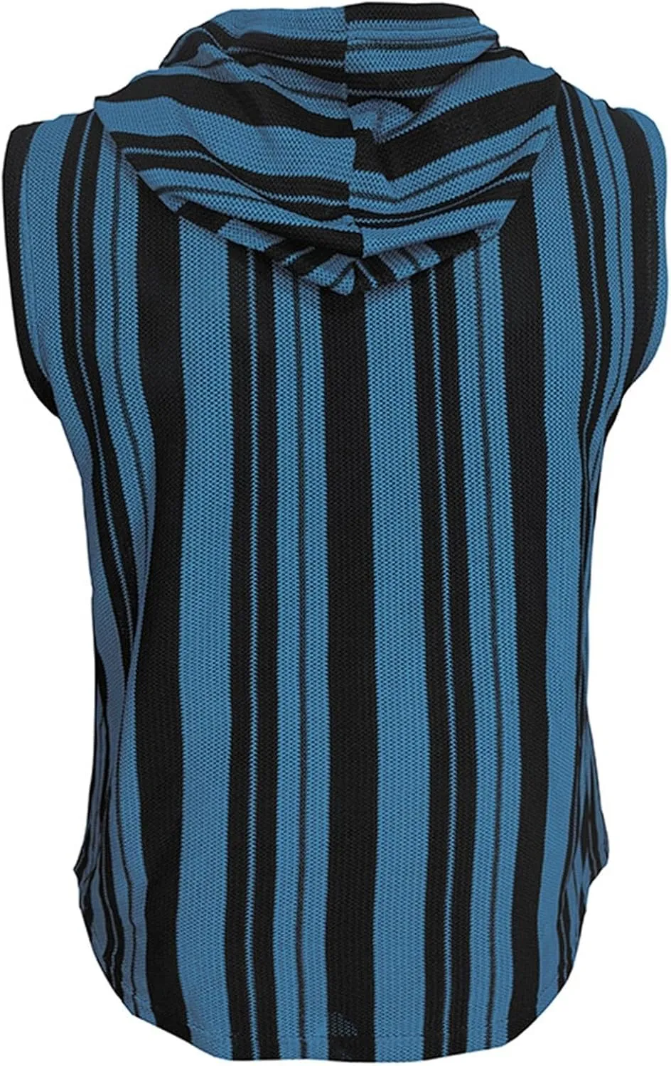 Hooded Tank Top Men Cotton Sleeveless Workout Muscle Shirts Fashion Athletic Stylish Pocket Big and Tall Striped Casual Vest