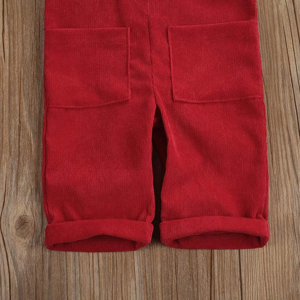 Infant Baby Boy Girl Corduroy Overalls Jumpsuit Sleeveless One Piece Suspender Pants Unisex Baby Romper with Pocket
