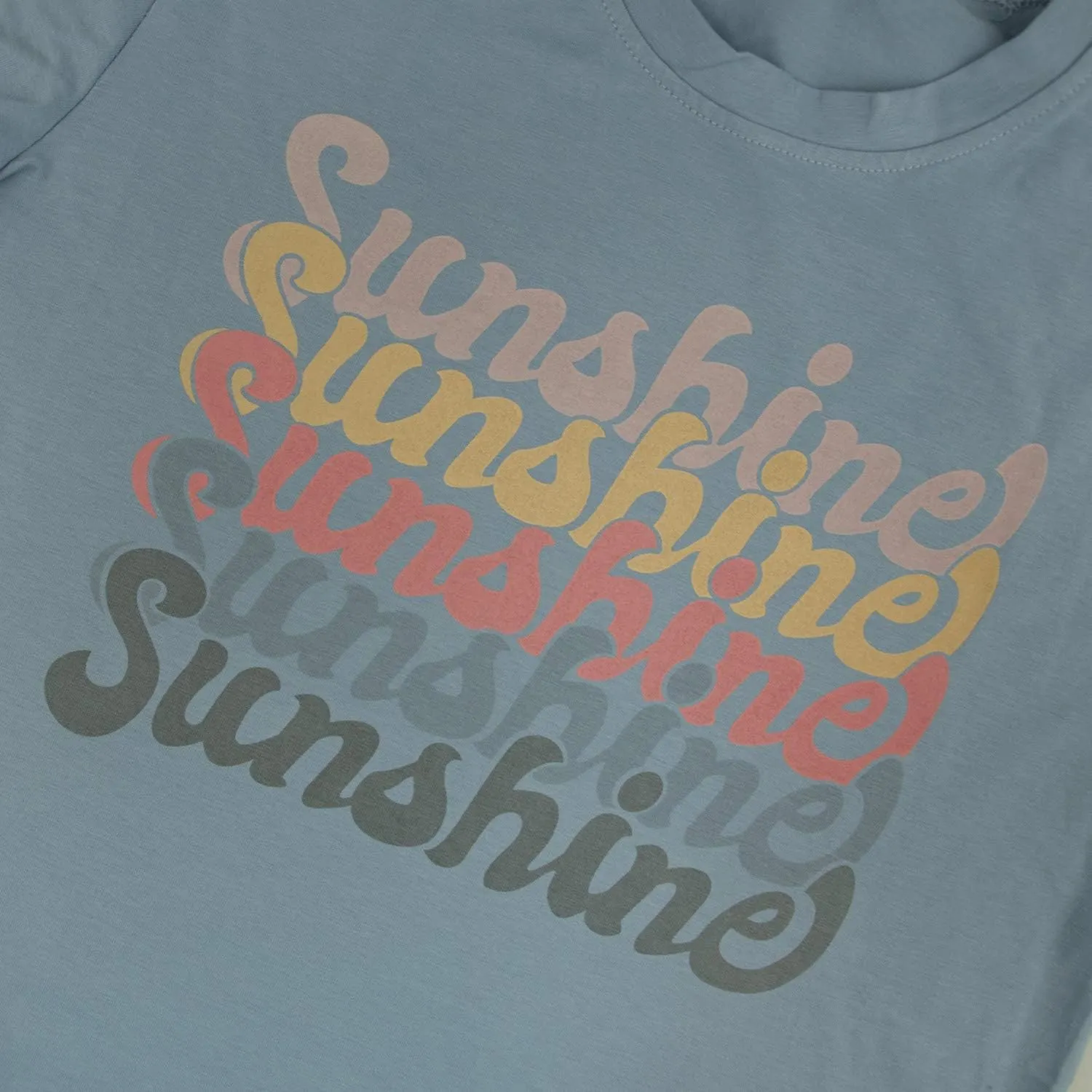 INFITTY Womens Funny Letters Print T Shirts Short Sleeve Shirts Cute Sunshine Graphic Tees Summer Casual Loose Tops