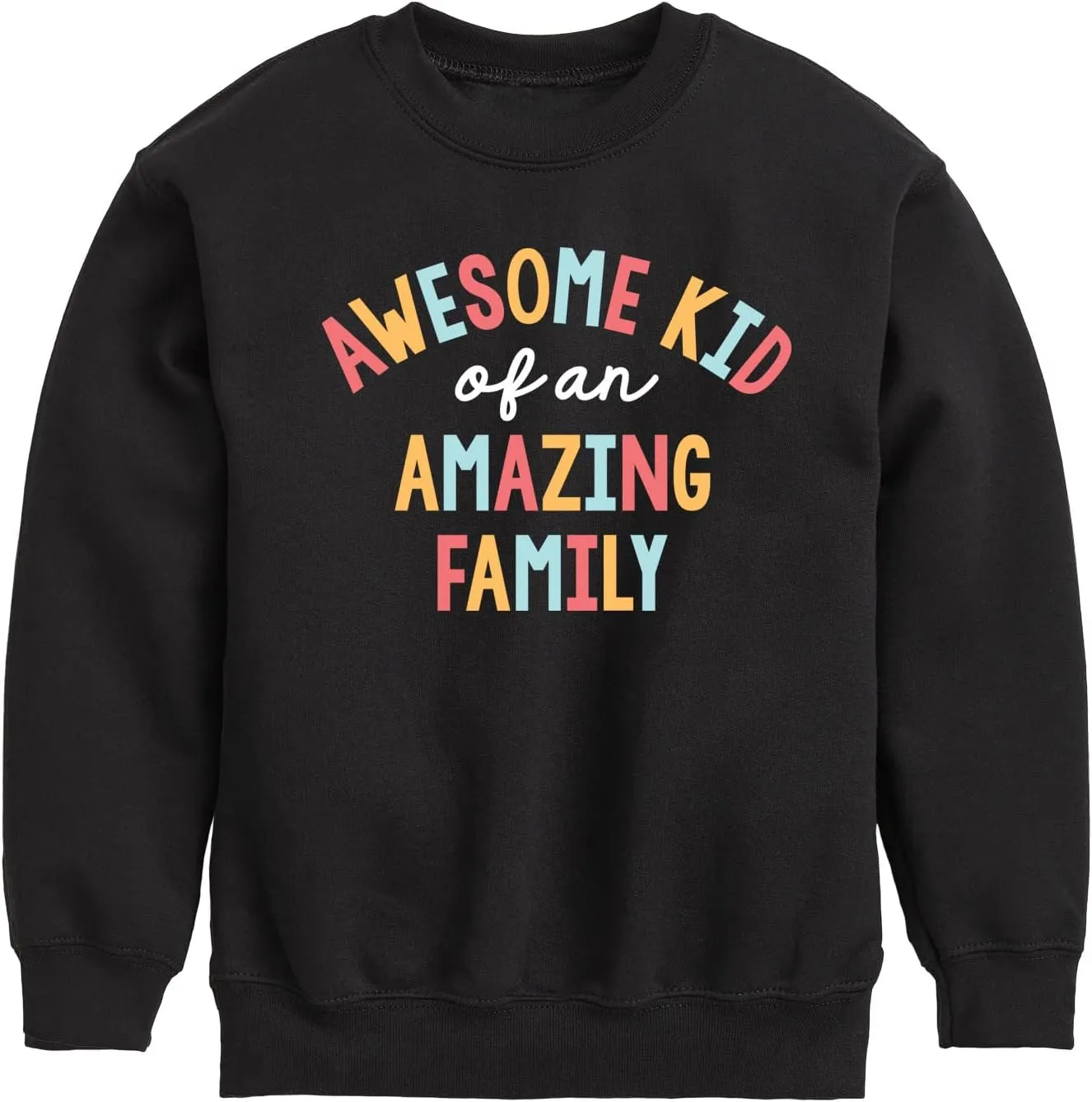 Instant Message - Awesome Kid of an Amazing Family - Toddler & Youth Crewneck Fleece Sweatshirt