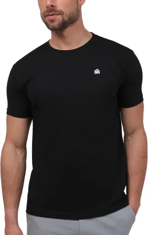 INTO THE AM Mens T Shirt with Logo - Short Sleeve Crew Neck Soft Fitted Tees S - 4XL Fresh Classic Basic Tshirts