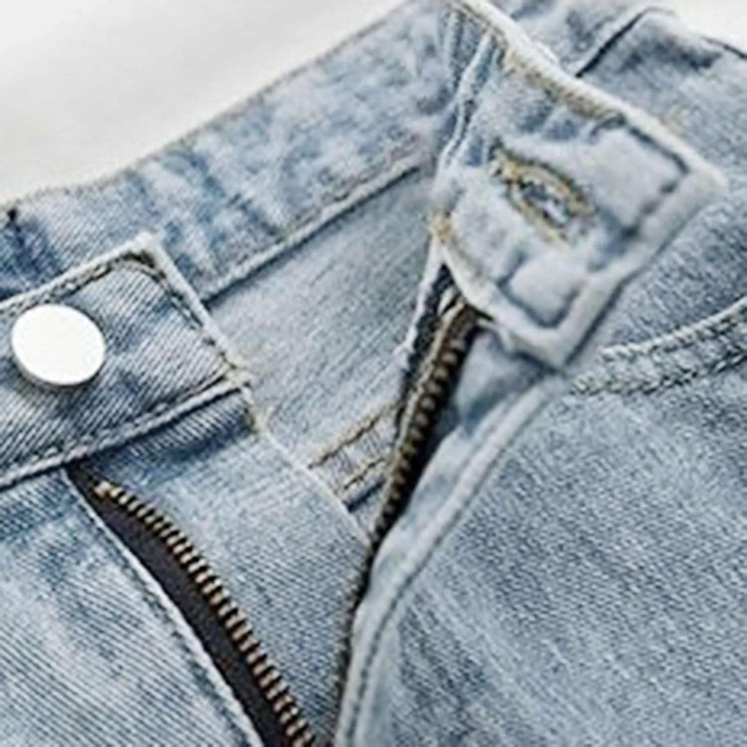 Jean Shorts Womens High Waisted Stretchy Ripped Baggy Trendy Denim Short Pants Raw Hem Cut Off Denim Shorts