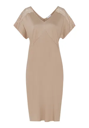 Josephine Soft TENCEL™ V-Neck Nightgown | Deep Taupe 74937-2828
