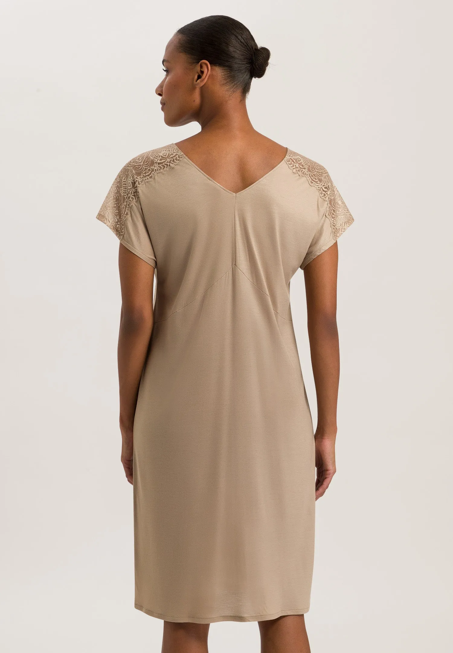 Josephine Soft TENCEL™ V-Neck Nightgown | Deep Taupe 74937-2828