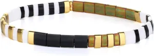 KELITCH Beach Stretch Bracelets Colorful Tila Beaded Bracelets Handmade Fashion Bracelets For Women Gift