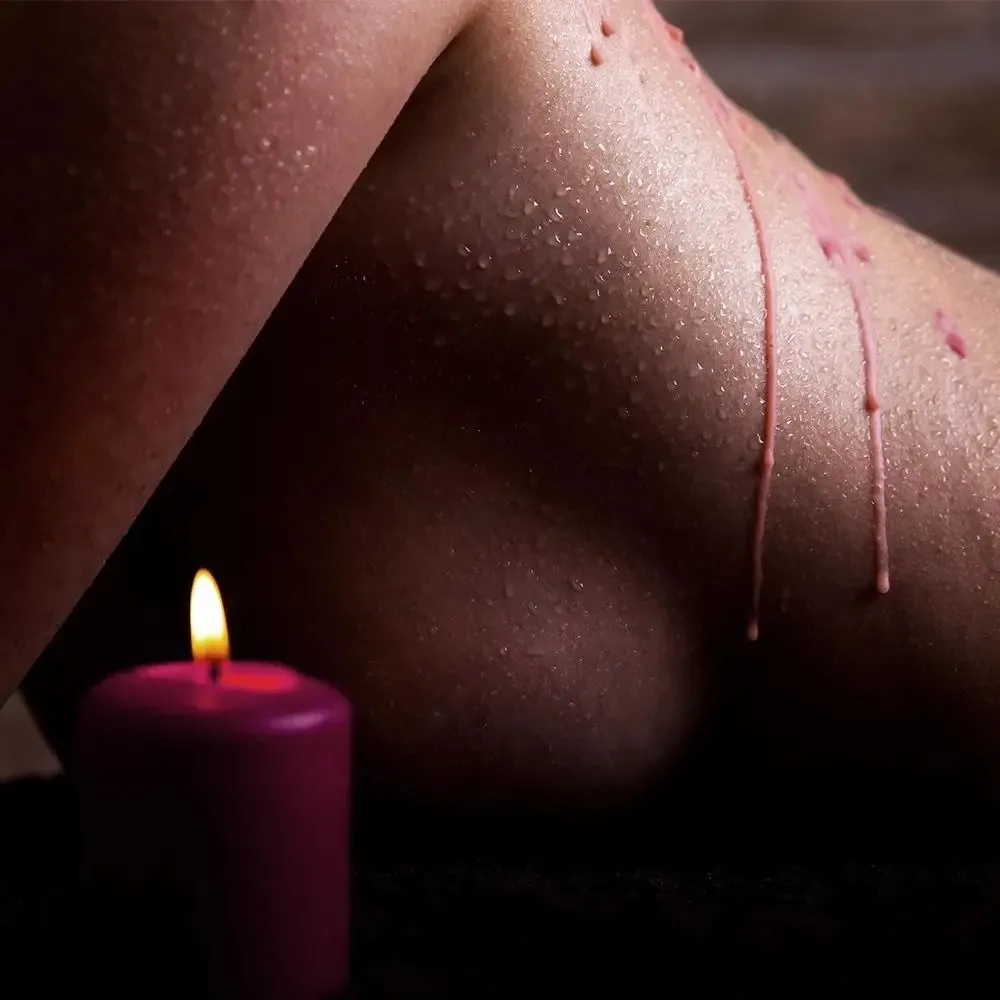Kinky Bondage Rose Scented Wax Play Candle