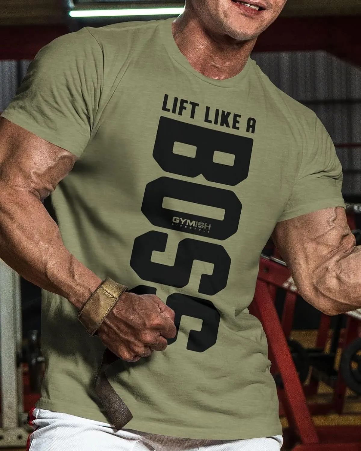 Lift Like a Boss Workout Shirts for Men, Gym Workout T-Shirt