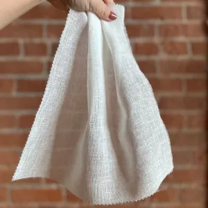 Lin-esque Sheer Cloud White - Fabric by the Yard