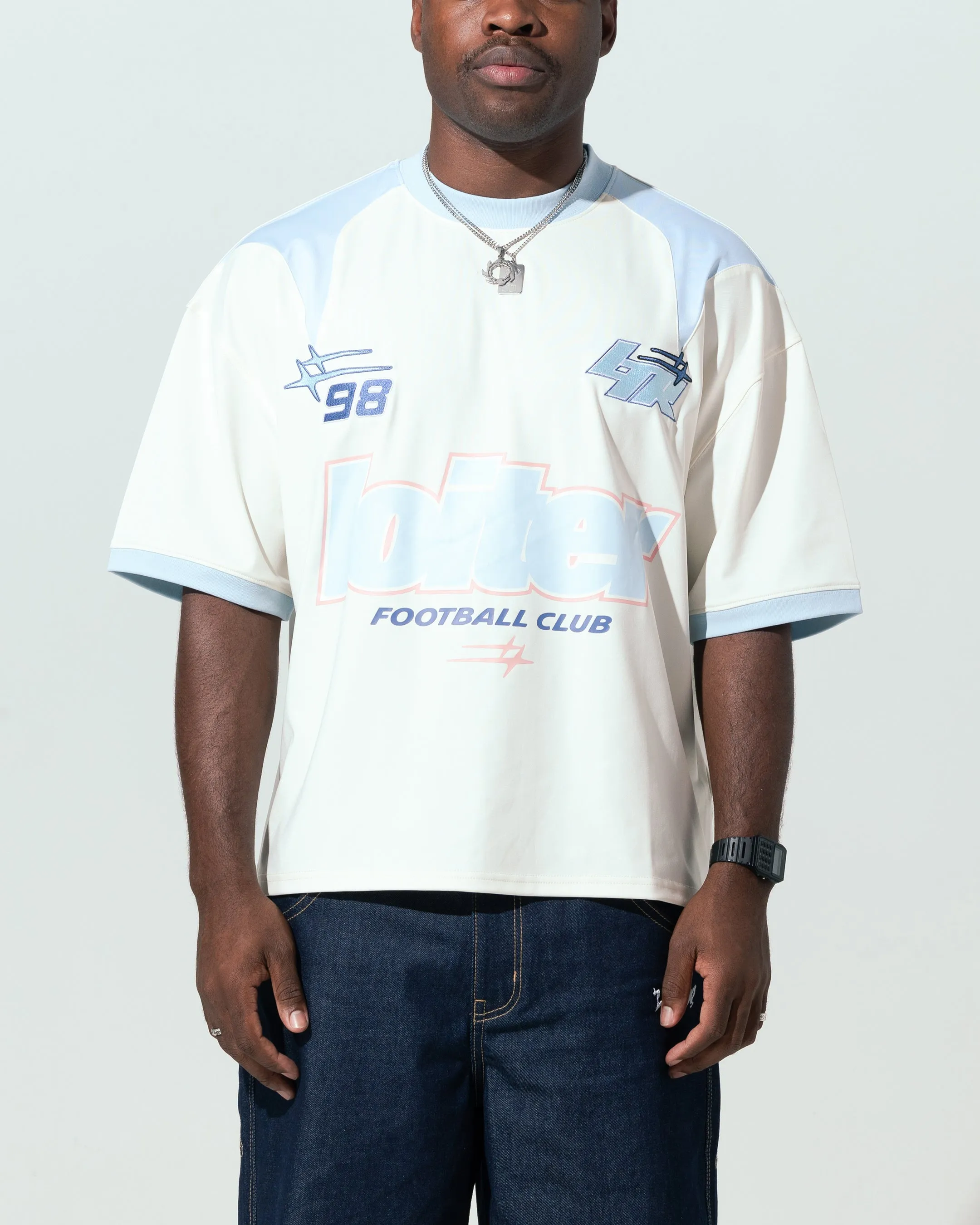 Loiter Tournament Jersey Off White/Blue