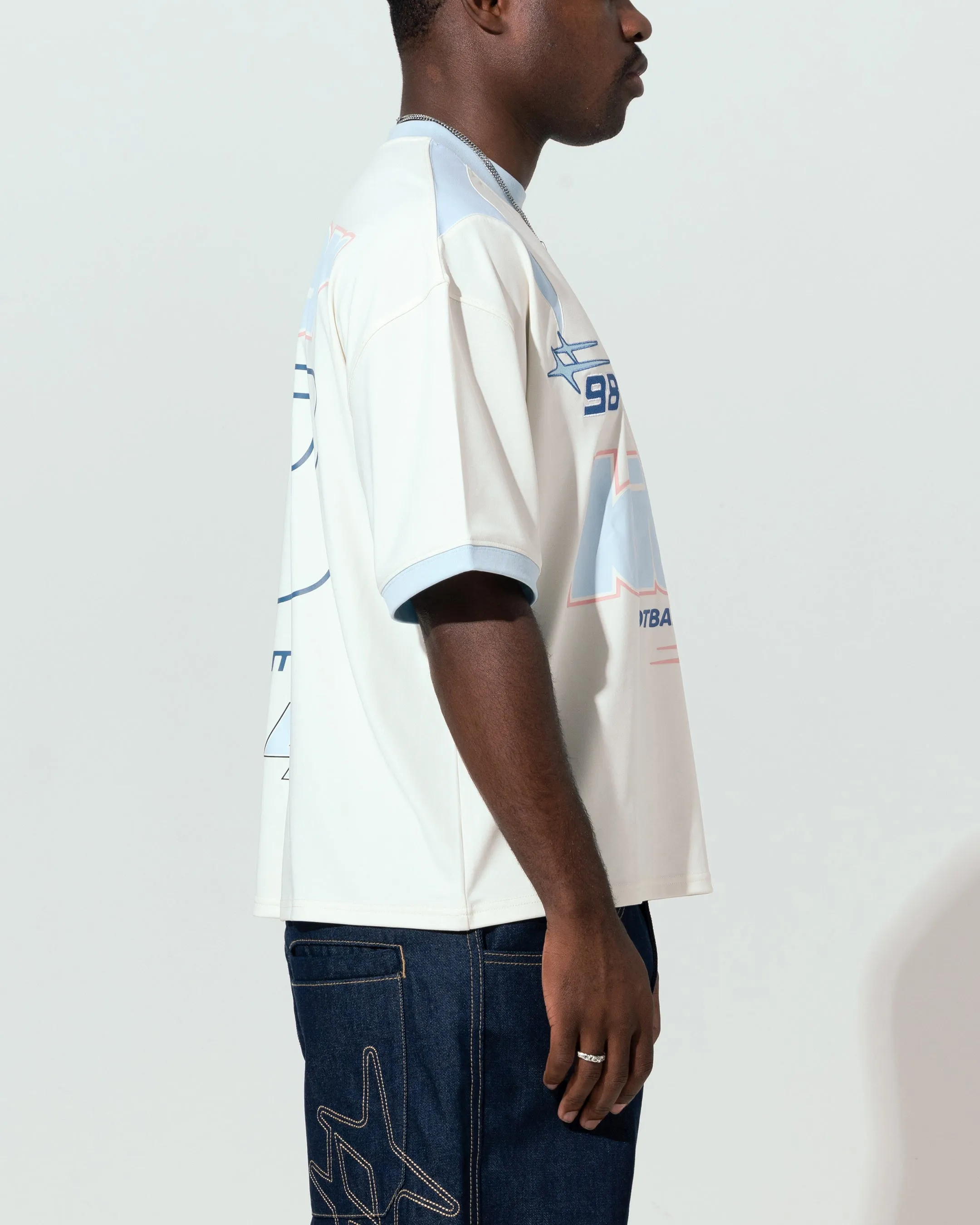 Loiter Tournament Jersey Off White/Blue