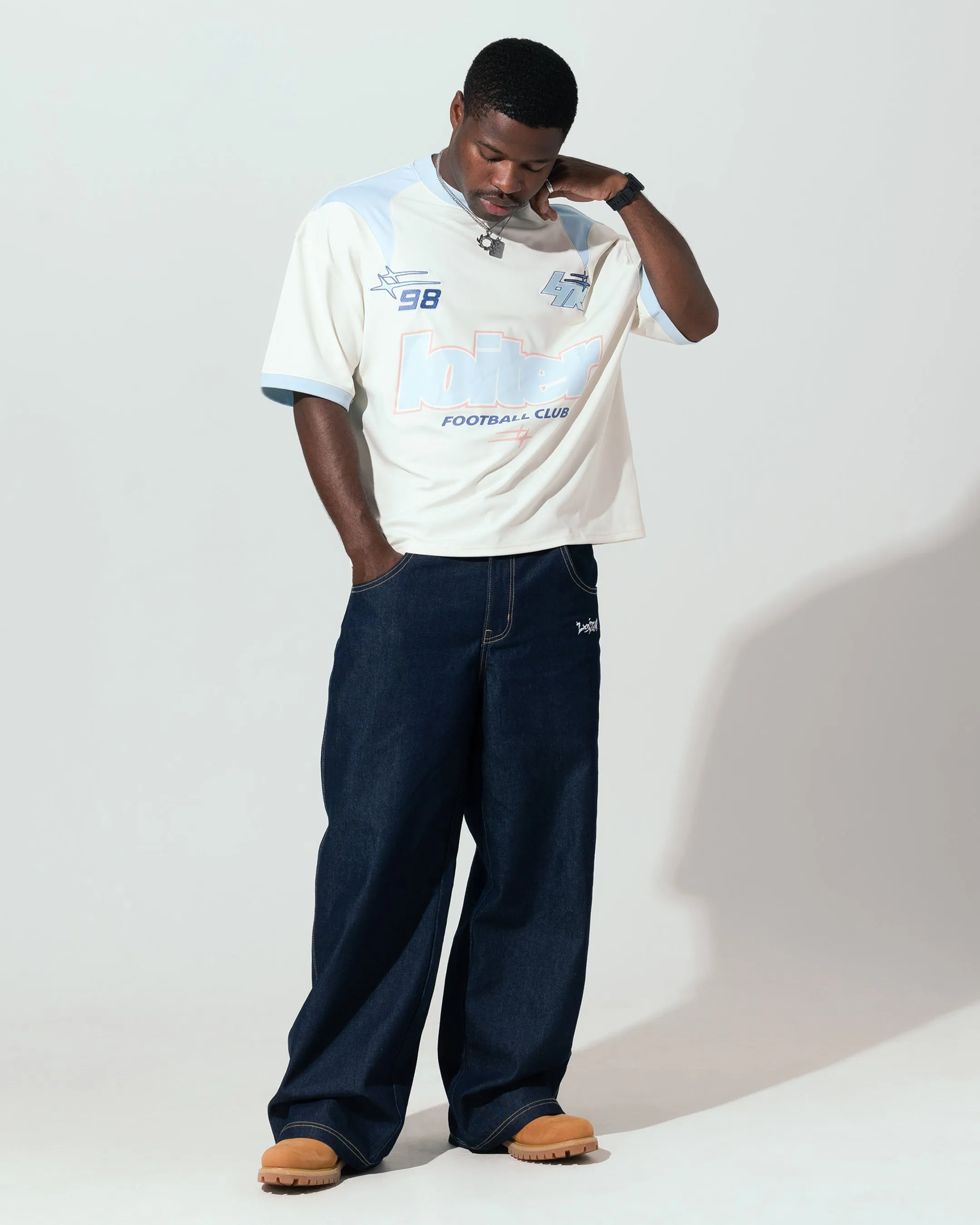 Loiter Tournament Jersey Off White/Blue