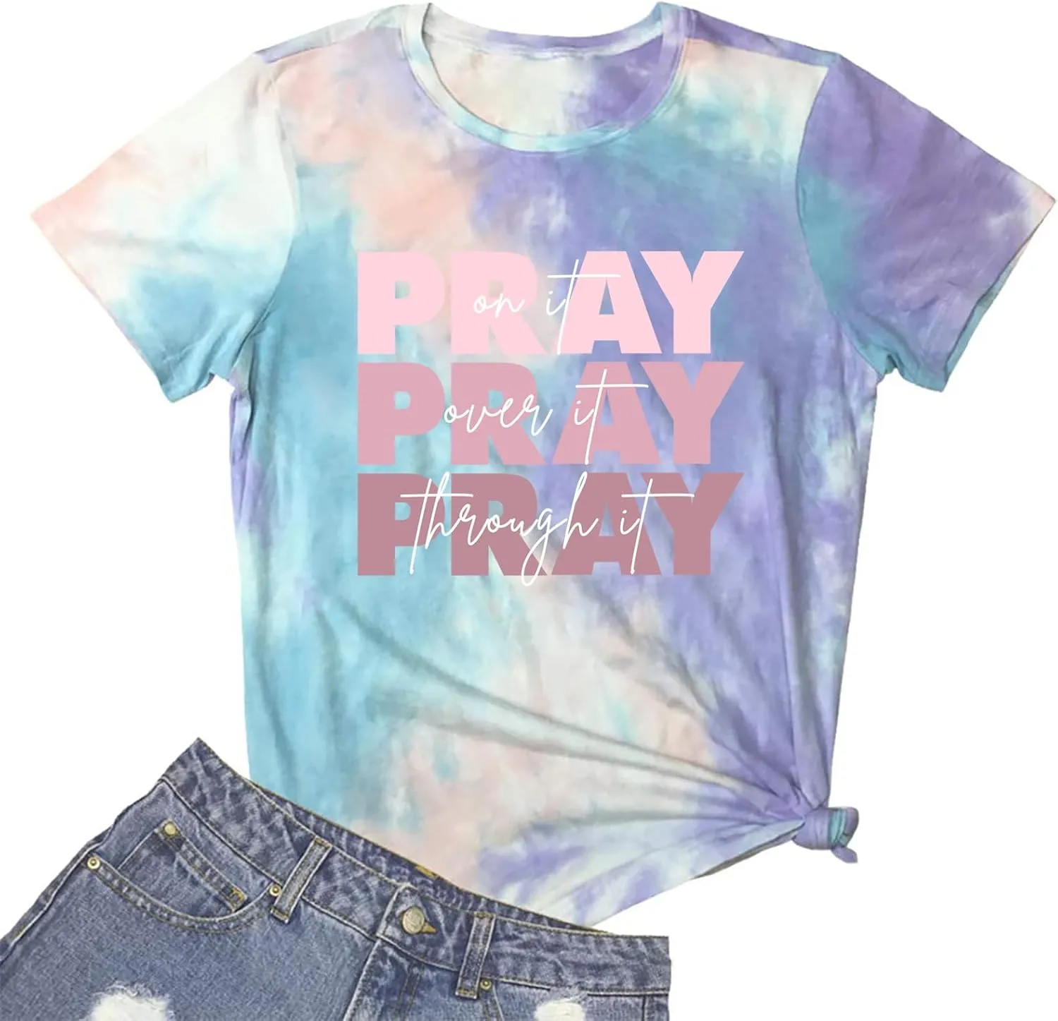 LOOKFACE Women Short Sleeve Graphic Tees Cute Cotton T Shirts