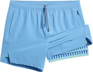 maamgic Mens 5" Gym Running Shorts for Men 2 in 1 Quick Dry Workout Athletic Shorts