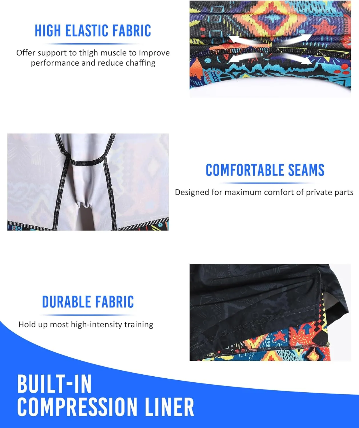 maamgic Mens 5" Gym Running Shorts for Men 2 in 1 Quick Dry Workout Athletic Shorts