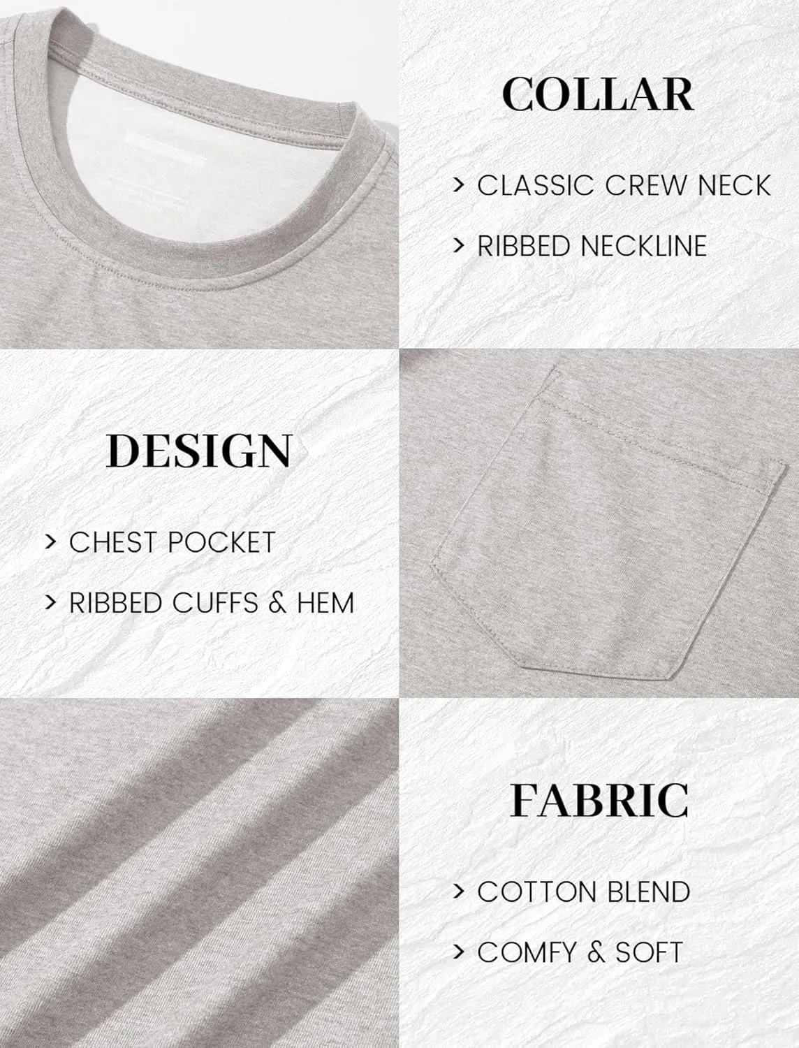 MAGCOMSEN Mens Pocket T Shirts Short Sleeve Cotton Moisture Wicking Plain Tshirts Casual Lightweight Summer Basic Tees