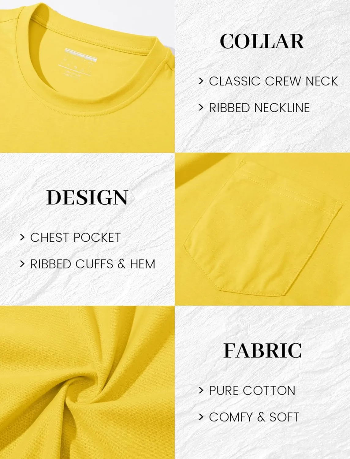 MAGCOMSEN Mens Pocket T Shirts Short Sleeve Cotton Moisture Wicking Plain Tshirts Casual Lightweight Summer Basic Tees