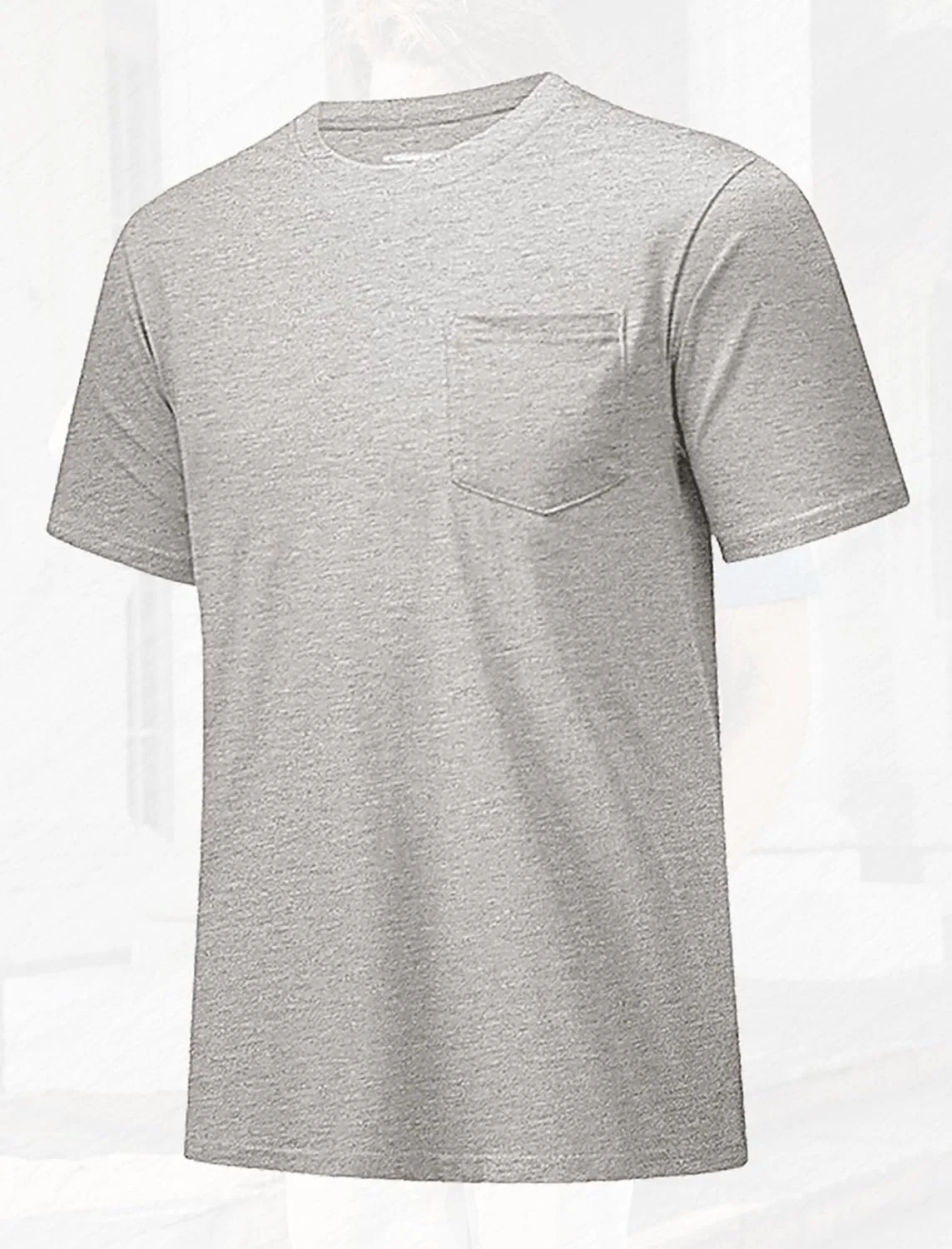 MAGCOMSEN Mens Pocket T Shirts Short Sleeve Cotton Moisture Wicking Plain Tshirts Casual Lightweight Summer Basic Tees