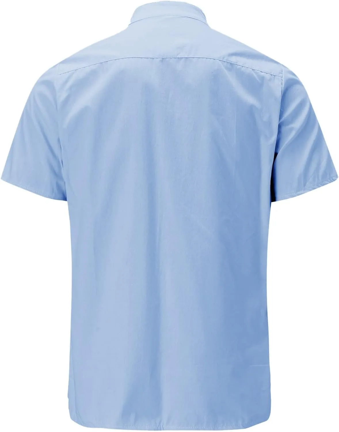 Men Linen Henley Shirts Short Sleeve Button Down Cotton Shirt with Pocket Standard Fit Basic Tees Summer Beach Tops