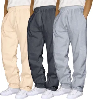 Men's 3PC Stretch Cargo Pants, Lightweight Comfy Cargo Pants, Fleece Sweatpants High Stretch Multi-Pocket Cargo Pants