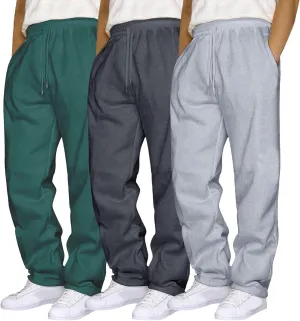 Men's 3PC Stretch Cargo Pants, Lightweight Comfy Cargo Pants, Fleece Sweatpants High Stretch Multi-Pocket Cargo Pants