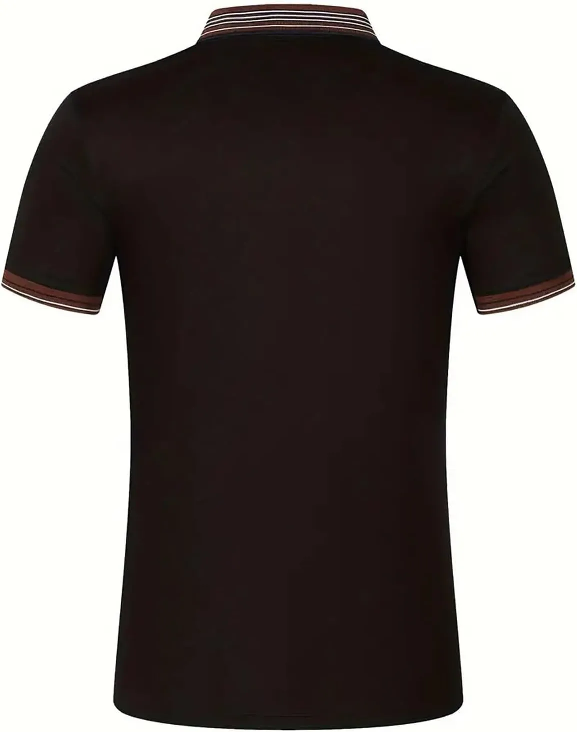 Mens Athletic Short Sleeve Polo Shirts 2025 Casual Golf Shirts Buttons Collared Solid T Shirts with Pocket