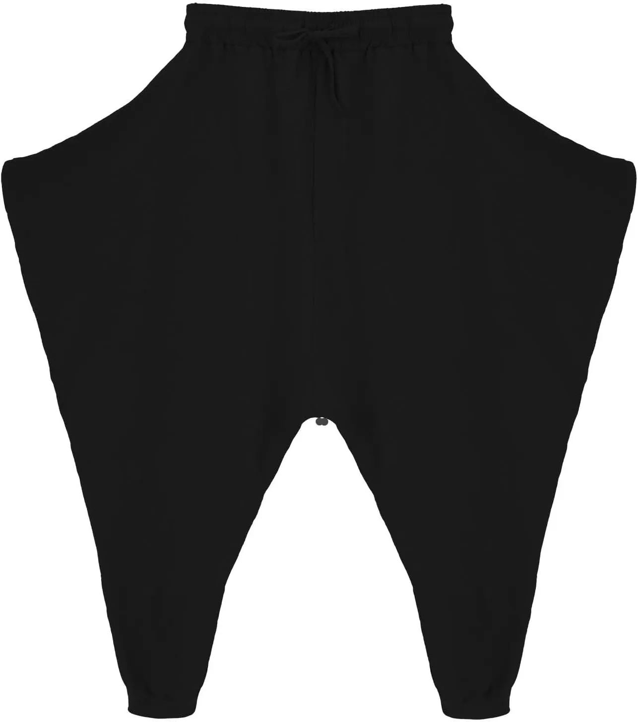 Mens Baggy Gypsy Boho Pants Cotton Linen Yoga Casual Drop Crotch Trousers Big and Tall Hippie Aladdin Harem Pants