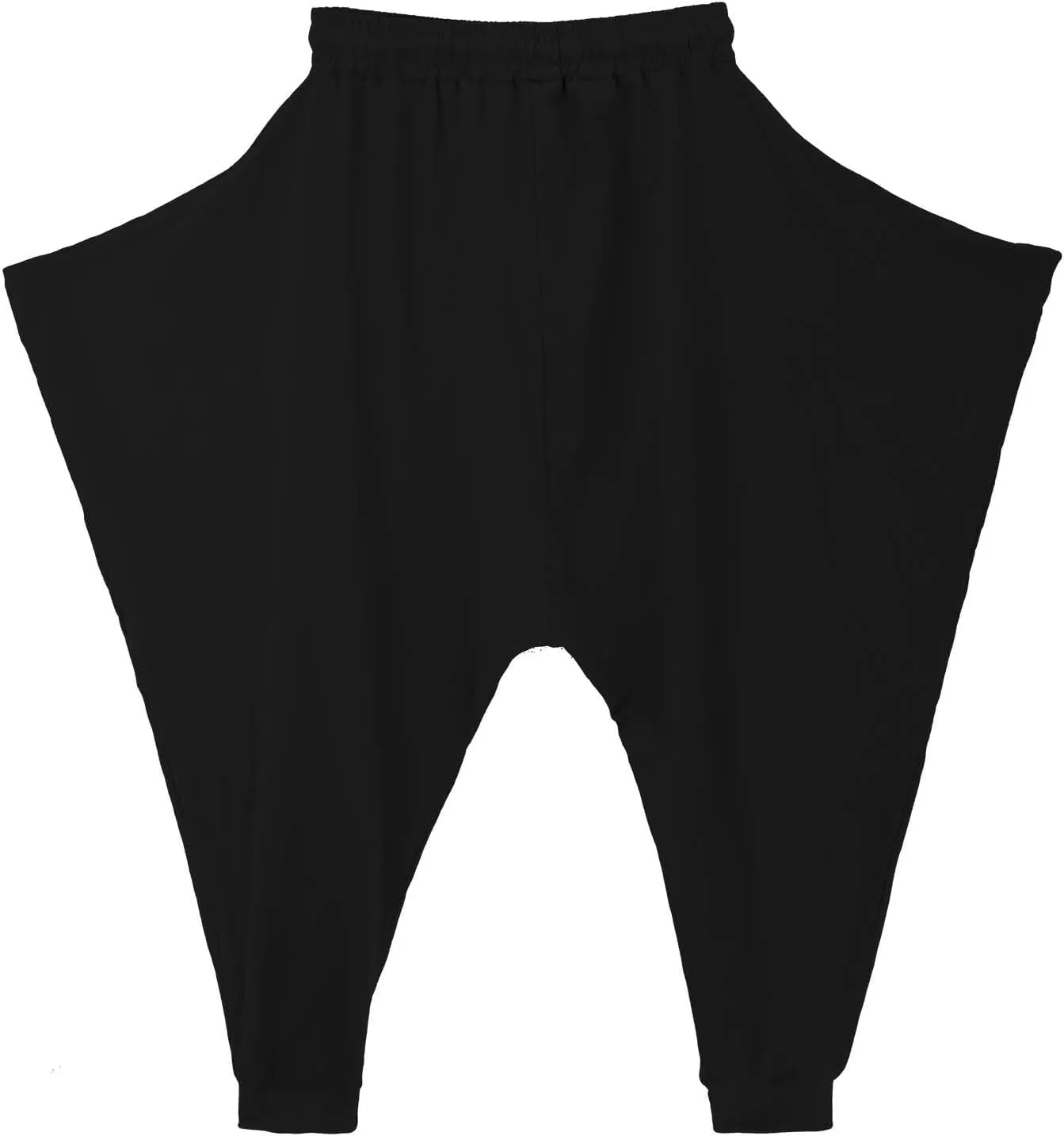 Mens Baggy Gypsy Boho Pants Cotton Linen Yoga Casual Drop Crotch Trousers Big and Tall Hippie Aladdin Harem Pants