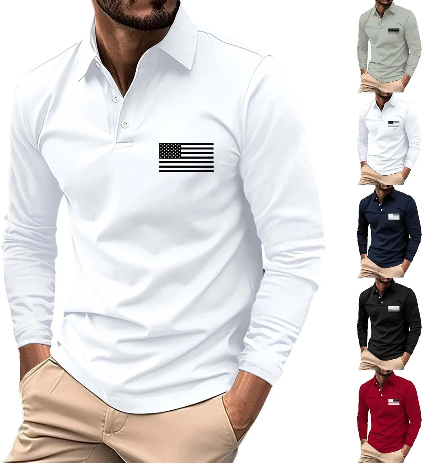 Mens Button Up Shirts Long Sleeve Sleeved Shirt Mens Black Long Sleeve Shirt Men's Undershirts Mens